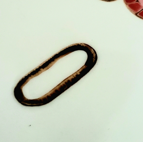 O monogram plate floral pattern - Picture 3 of 7